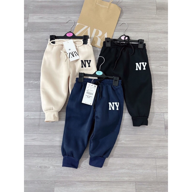 Set 3 quần NY chất nỉ bông cho bé trai -2023