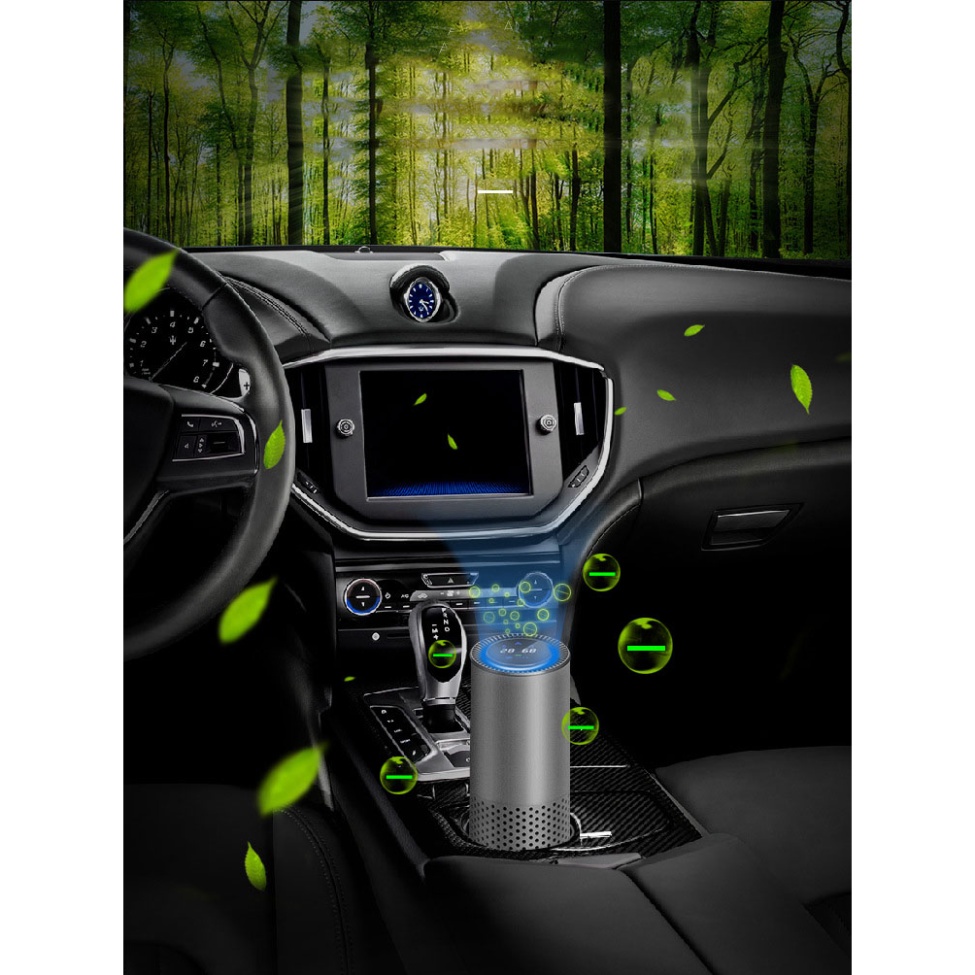 Máy lọc không khí ô tô thông minh, khử mùi, diệt khuẩn HEPA CAR AIRPURIFIER | BigBuy360 - bigbuy360.vn