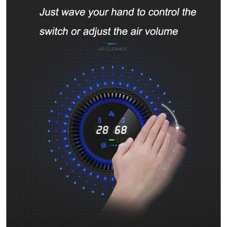 Máy lọc không khí ô tô thông minh, khử mùi, diệt khuẩn HEPA CAR AIRPURIFIER | BigBuy360 - bigbuy360.vn