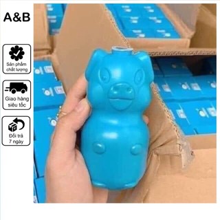 Lợn thả bồn cầu lợn xanh