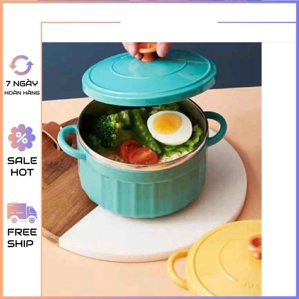 Ca mì có nắp ruột inox siêu xinh
