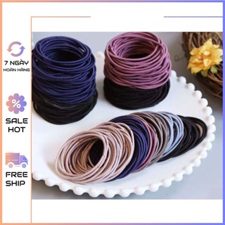 Sét 100 dây buộc tóc cho bé yêu