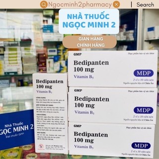 ✅ [Chính Hãng] Bedipanten 100mg vitamin B5 (hộp 20 viên) nén hỗ trợ giảm rụng tóc, giảm nhờn