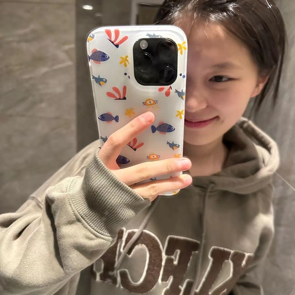 Vỏ điện thoại apple 11promax 14plus / 12promax shock-resistant case 13promax / xr / xs cartoon phone case