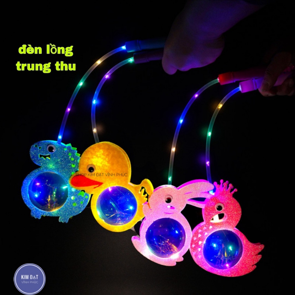 Đèn lồng hình thú hoạt hình mẫu mới có kèm sẵn pin. đèn lồng trung thu