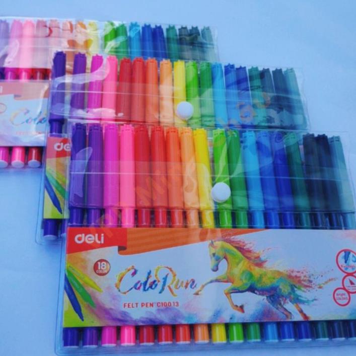 Bút Lông Màu Deli CoLoRun 12/18/24 Màu C100