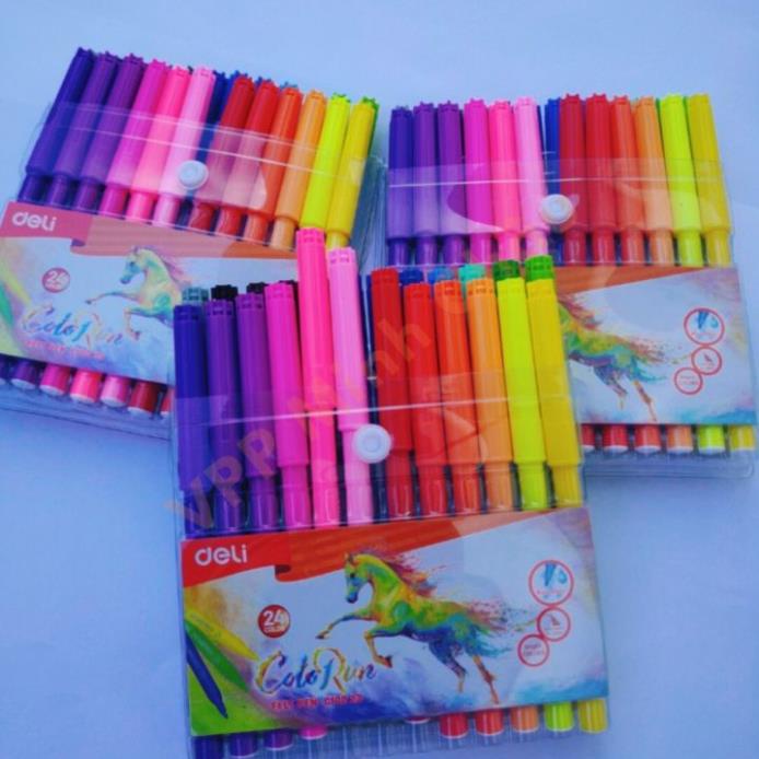 Bút Lông Màu Deli CoLoRun 12/18/24 Màu C100