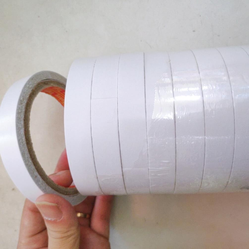 Băng Dính 2 Mặt/Băng Dính Xốp 2 Mặt Xanh Và Trắng Loại Mỏng và Dày Kích Thước 1cm/2cm/3cm/5cm