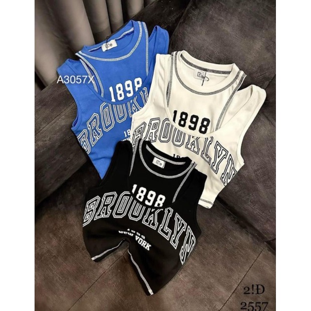 Áo croptop ba lỗ 1898, áo thun sát nách khoét dây vai ôm body sexy hàn quốc -BEBEDOLL