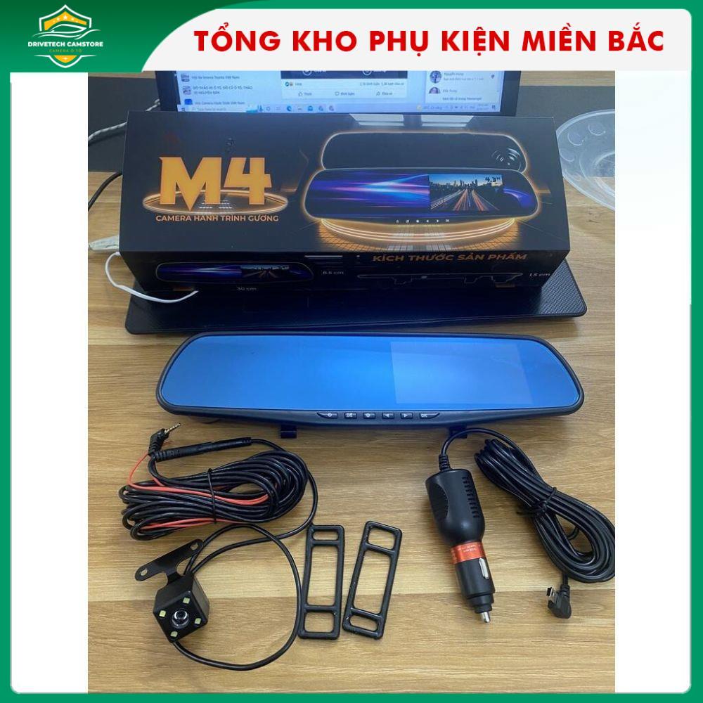 Camera hành trình ô tô M4 hỗ trợ cam trước và sau, ghi âm, chế độ quay đêm , hình ảnh sắc nét.