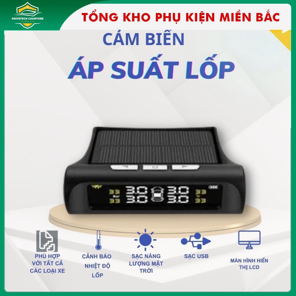 Cảm biến áp suất lốp XetabonTPMS chống nước IP67 van gắn ngoài pin sạc năng lượng mặt trời