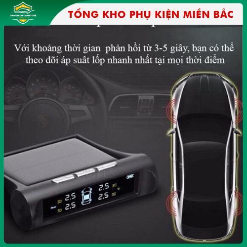 Cảm biến áp suất lốp XetabonTPMS chống nước IP67 van gắn ngoài pin sạc năng lượng mặt trời