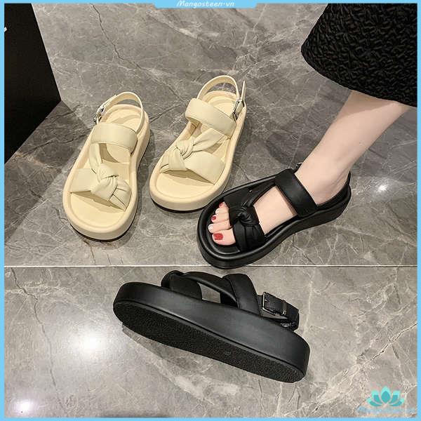 Dép Sandal Đế Dày Chống Trượt Thời Trang Dành Cho Nữ