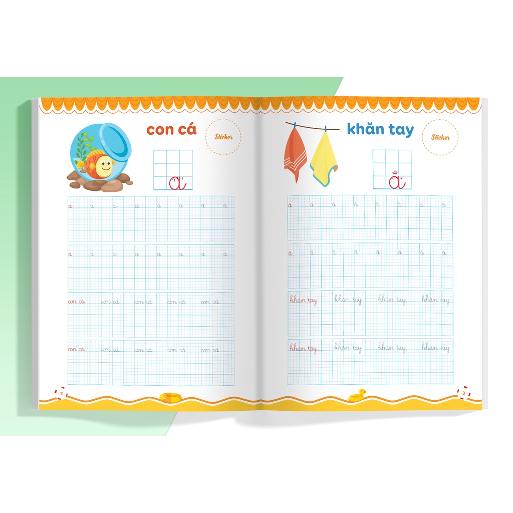 Sách Vở luyện viết hạ cỡ chữ - chữ ô li nhỏ. Quyển 2: Chữ thường
