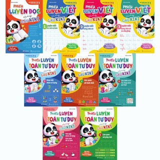 Sách Combo Bộ phiếu học tập cùng Gấu Kiki
