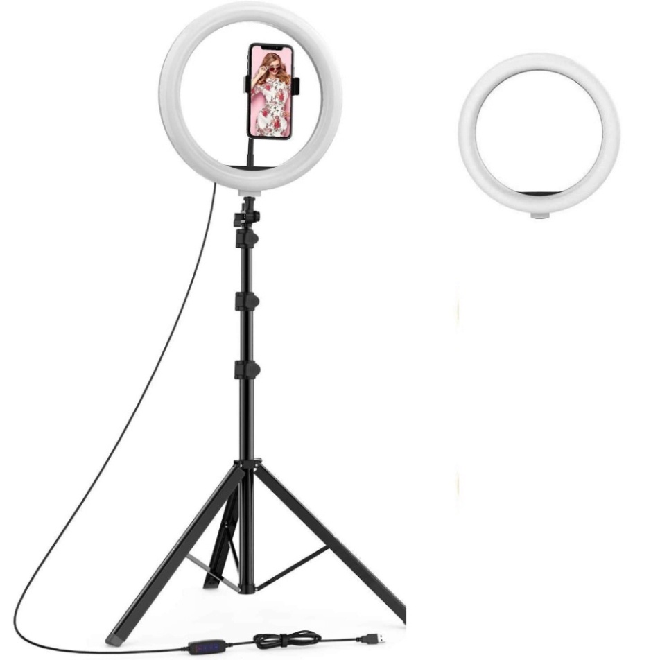 Đèn Livestream Size 30CM 1 Kẹp Chân 2 Mét Hoco .