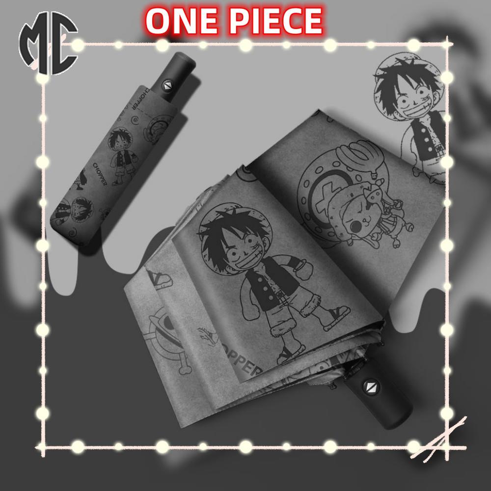 （MC）Dù Gấp ONE PIECE (2 mẫu tùy chọn) Ô Monkey D Luffy nắng mưa kép ô tự động gấp di động vinyl chống nắng che nắng dù che nắng
