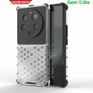 Ốp lưng Xiaomi 13 Ultra / Xiaomi 14 Pro vân tổ Ong chống sốc chống va đập mạnh kiểu dáng UAG