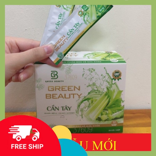 Nước ép cần tây Green Beauty mẫu mới 2022 CHÍNH HÃNG hôp 30 gói