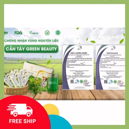 Cần Tây Green Beauty mẫu mới 2023 - Nước ép tinh chất cần tây dạng cốm CHÍNH HÃNG Giữ dáng, đẹp da, cân bằng nội tiết tố