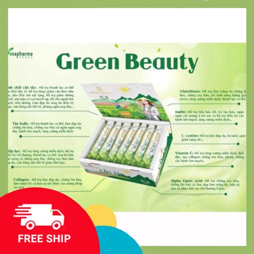 Cần Tây Green Beauty mẫu mới 2023 - Nước ép tinh chất cần tây dạng cốm CHÍNH HÃNG Giữ dáng, đẹp da, cân bằng nội tiết tố