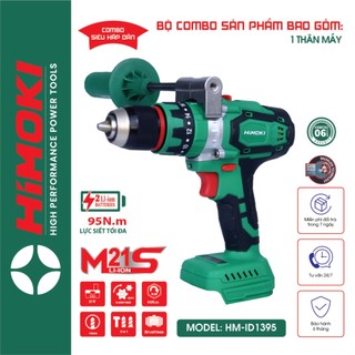 🌹freeship🌹 thân máy khoan pin himoki hm-id1395bl - máy khoan pin himoki chân pin phổ thông makita