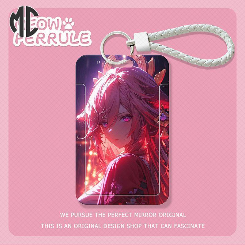 Ví Đựng Thẻ Tín Dụng Xe Buýt Thẻ id  yae miko Cho Học Sinh