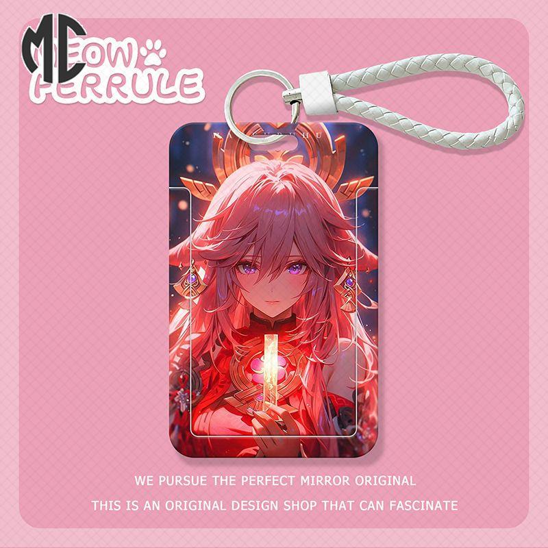 Ví Đựng Thẻ Tín Dụng Xe Buýt Thẻ id  yae miko Cho Học Sinh