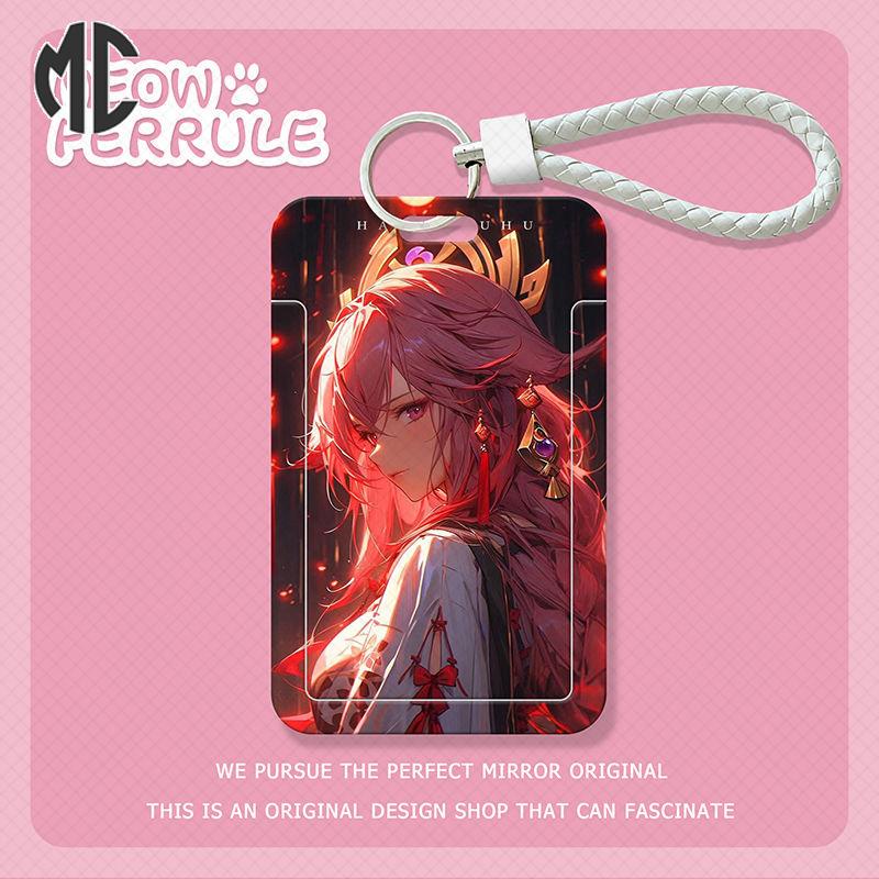 Ví Đựng Thẻ Tín Dụng Xe Buýt Thẻ id  yae miko Cho Học Sinh