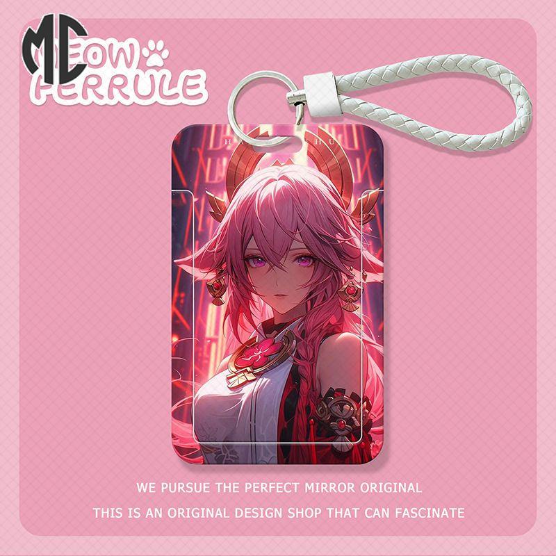 Ví Đựng Thẻ Tín Dụng Xe Buýt Thẻ id  yae miko Cho Học Sinh