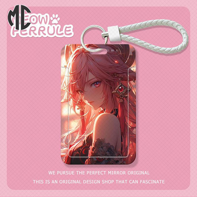 Ví Đựng Thẻ Tín Dụng Xe Buýt Thẻ id  yae miko Cho Học Sinh