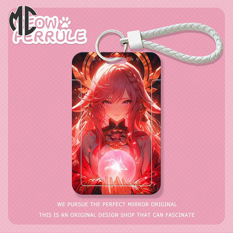 Ví Đựng Thẻ Tín Dụng Xe Buýt Thẻ id  yae miko Cho Học Sinh