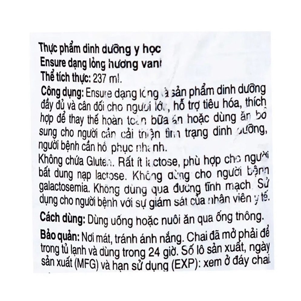 Sữa ENSURE Shop Bố Ớt