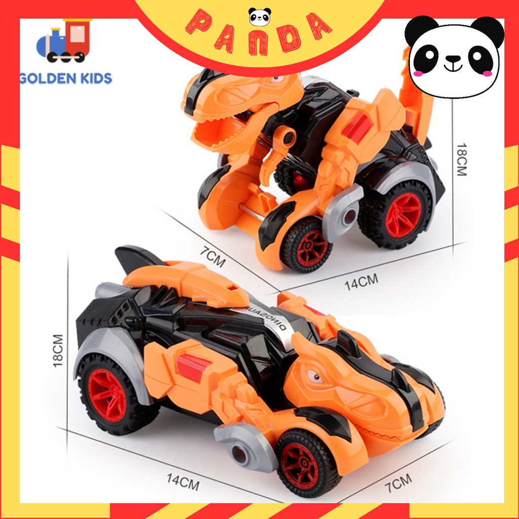 Ô Tô Đồ Chơi Khủng Long Biến Hình Dành Cho Bé, Màu Sắc Đa Dạng Bắt Mắt PANDA TOYS
