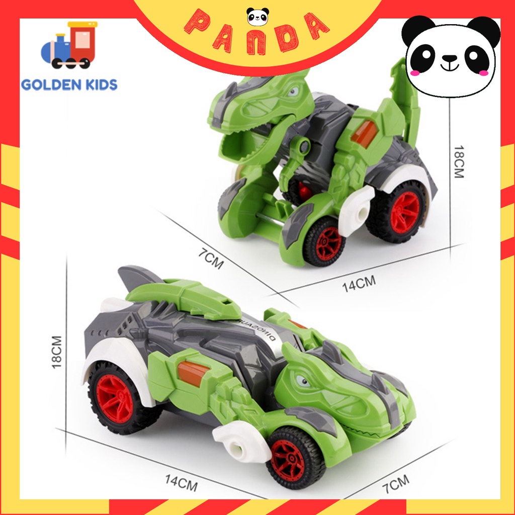 Ô Tô Đồ Chơi Khủng Long Biến Hình Dành Cho Bé, Màu Sắc Đa Dạng Bắt Mắt PANDA TOYS