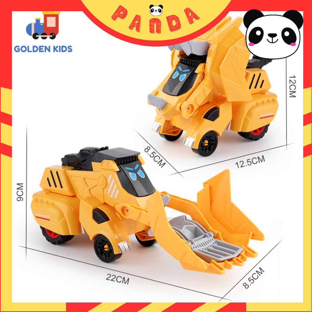 Ô Tô Đồ Chơi Khủng Long Biến Hình Dành Cho Bé, Màu Sắc Đa Dạng Bắt Mắt PANDA TOYS