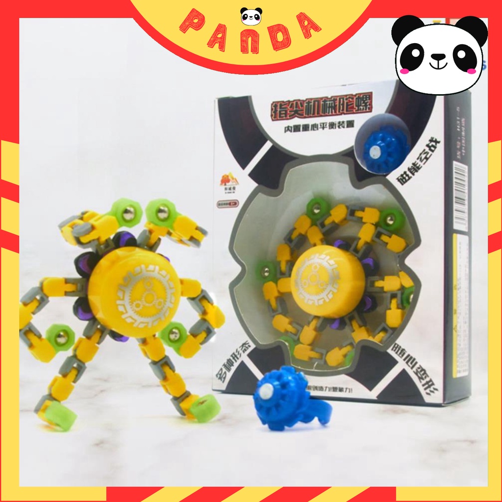 Con Quay Đồ Chơi Đầu Ngón Tay Biến Hình, Con Quay Hồi Chuyển Giải Nén Spinner PANDA TOYS