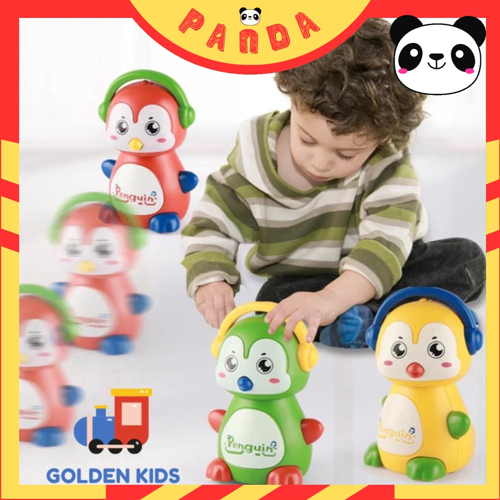 Chim Cánh Cụt Đồ Chơi Chạy Cót Nhiều Màu Sắc Siêu Dễ Thương Cho Bé PANDA TOYS