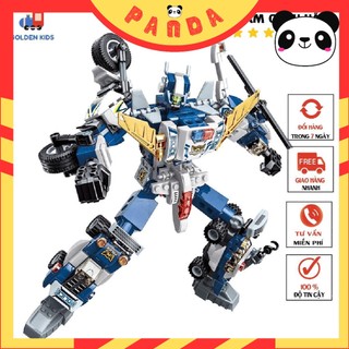 Đồ chơi lắp ráp qman 41104 cảnh sát biến hình 453 mảnh ghép- đồ chơi giáo dục