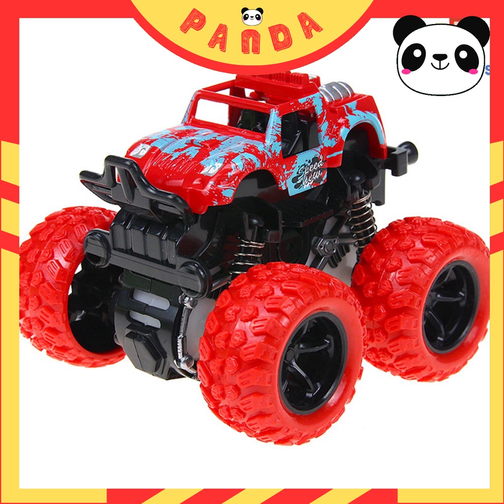 Xe Ô Tô Đồ Chơi Cho Bé Trai, Xe Địa Hình Bánh Đà Nhào Lộn 360 Độ Chạy Đà Cực Mạnh Cho Bé Yêu