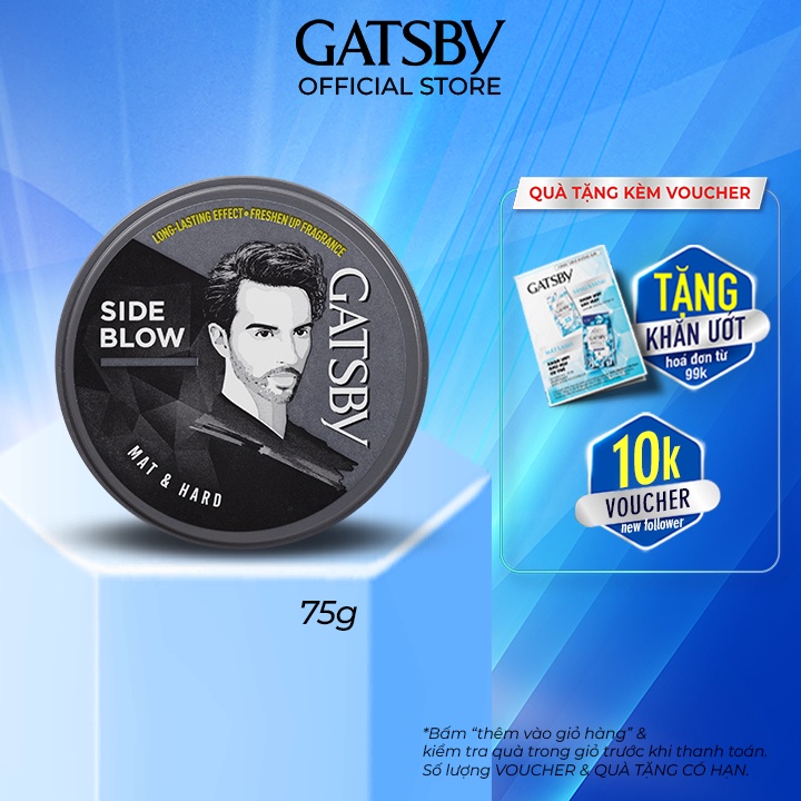 Wax Tạo Kiểu Tóc GATSBY STYLING WAX MAT&HARD 75g