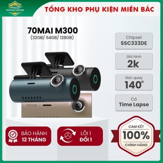 Camera hành trình 70MAI M300 Dash chất lượng 2K chính hãng ,chế độ quay vòng lặp.