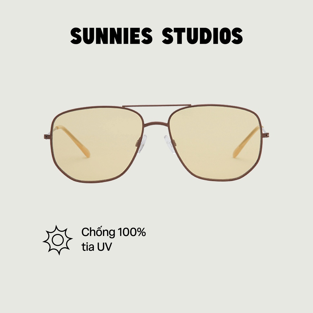 Kính mát Sunnies Studios Gọng Phi Công Dom Flax
