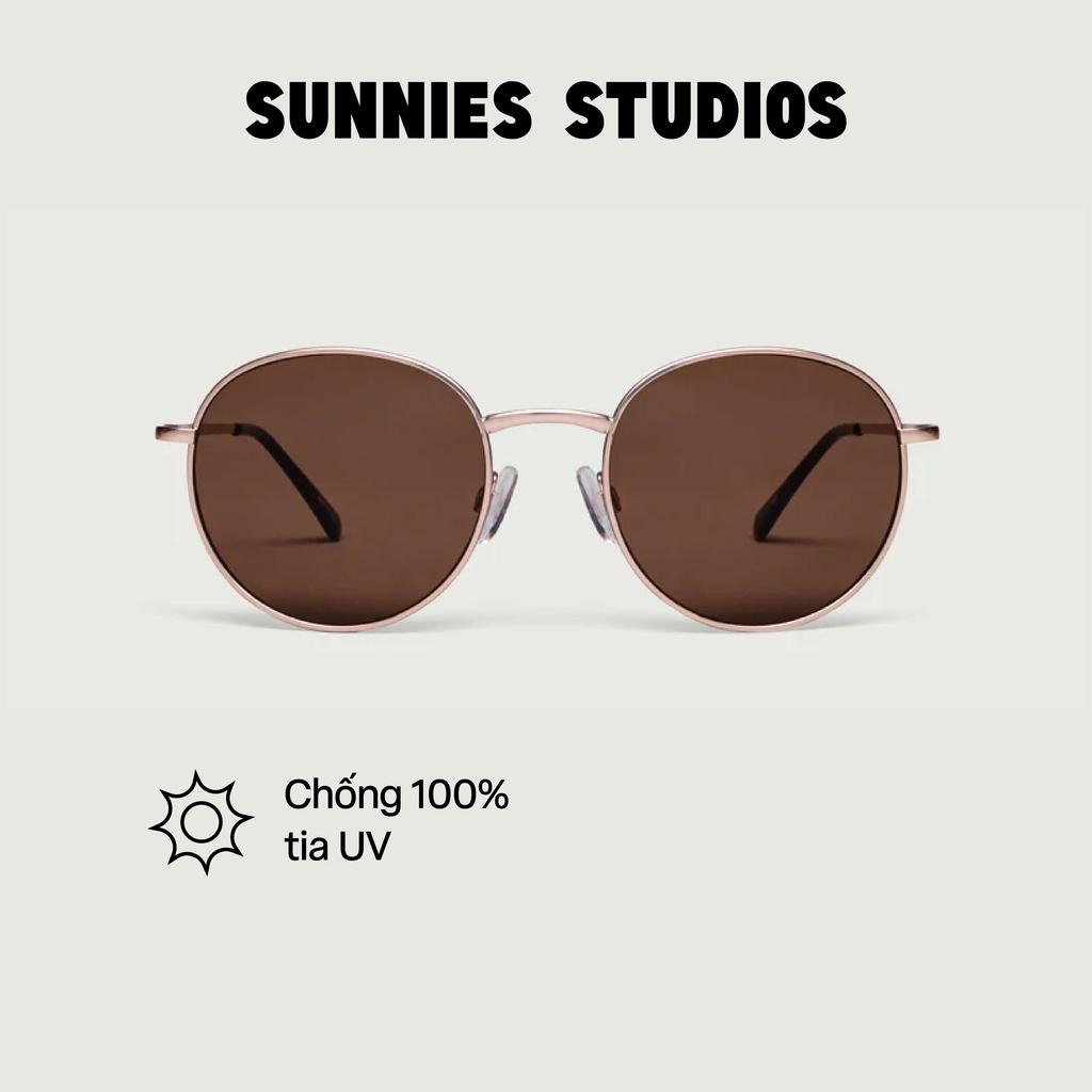 Kính mát Sunnies Studios Gọng Tròn Jett in Sepia