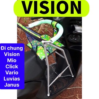 Ghế ngồi xe vision cho bé , ghế ga xếp gấp gọn , an toàn cho bé