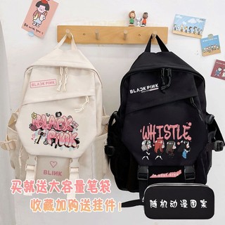 Blackpink học sinh ba lô đi học sức chứa lớn in họa tiết graffiti thời trang cao cấp dành cho trung học ba lô hai vai