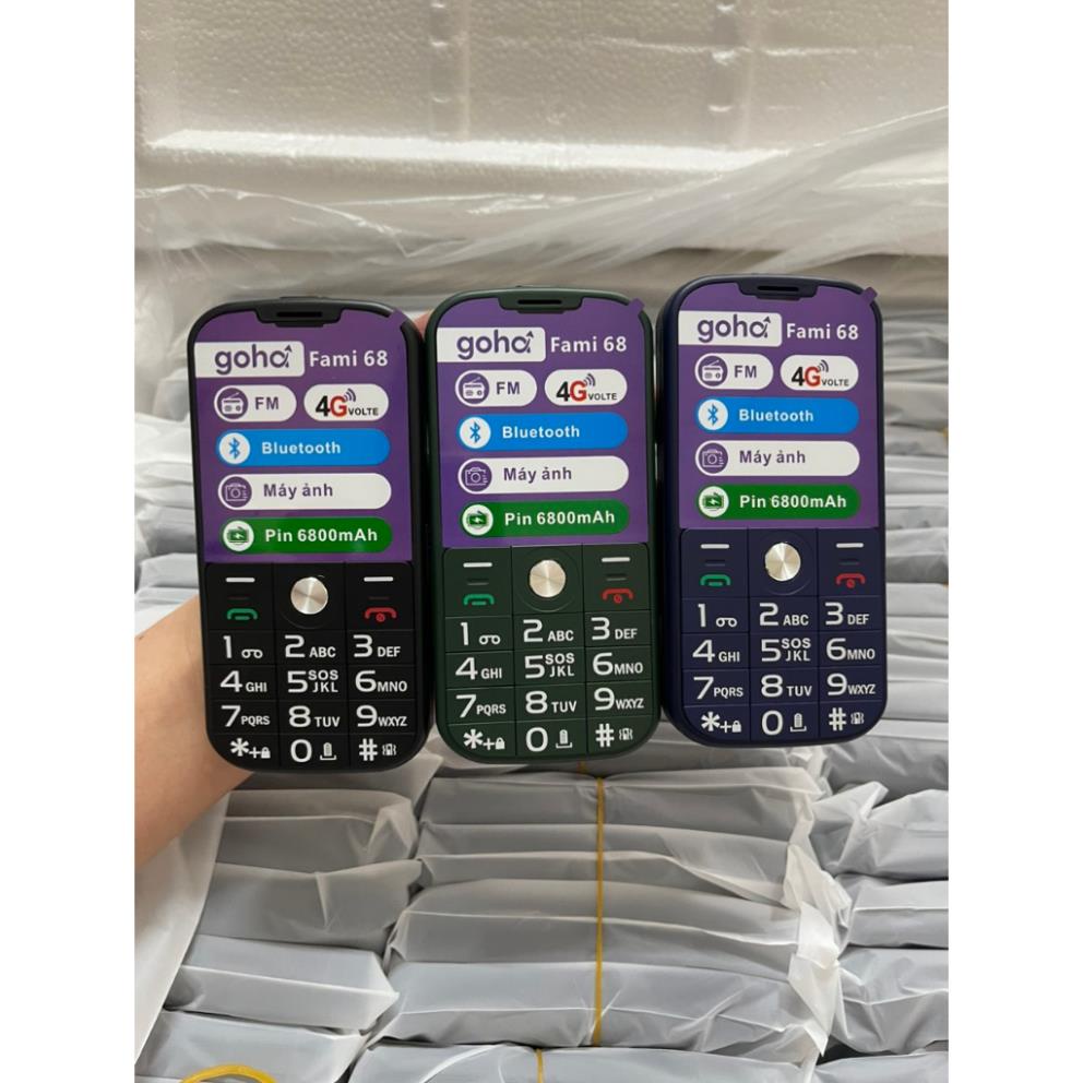 { BH 6 THÁNG } điện thoại người già Fami 68 4G Fullbox, Đọc Số, Loa To, Chữ To Pin Trâu. BẢO HÀNH 1 ĐỔI 1 TRONG 2 THÁNG | BigBuy360 - bigbuy360.vn