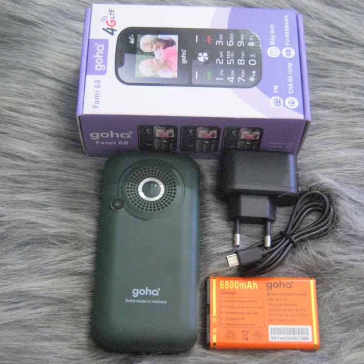 { BH 6 THÁNG } điện thoại người già Fami 68 4G Fullbox, Đọc Số, Loa To, Chữ To Pin Trâu. BẢO HÀNH 1 ĐỔI 1 TRONG 2 THÁNG | BigBuy360 - bigbuy360.vn