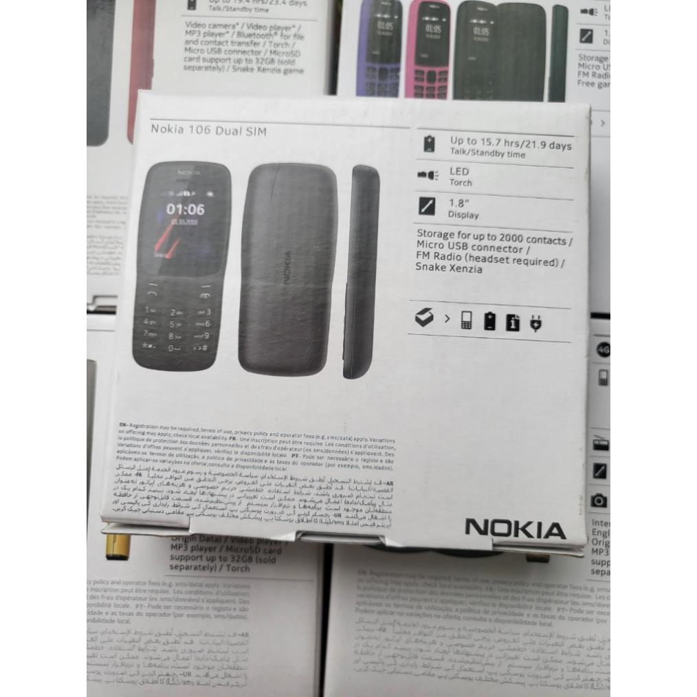 { BH 6 THÁNG } điện thoại giá rẻ nokia 106 (2019) sóng 4G 2 sim Chính hãng. BẢO HÀNH 1 ĐỔI 1 TRONG 2 THÁNG | BigBuy360 - bigbuy360.vn