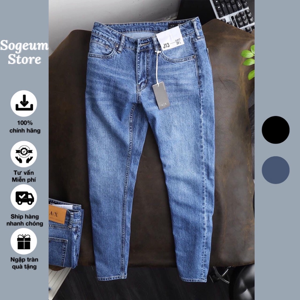 Quần Bò Jeans Nam Skinny xám thời trang Siêu Co Giãn Cao Cấp Dáng Ôm Avocado